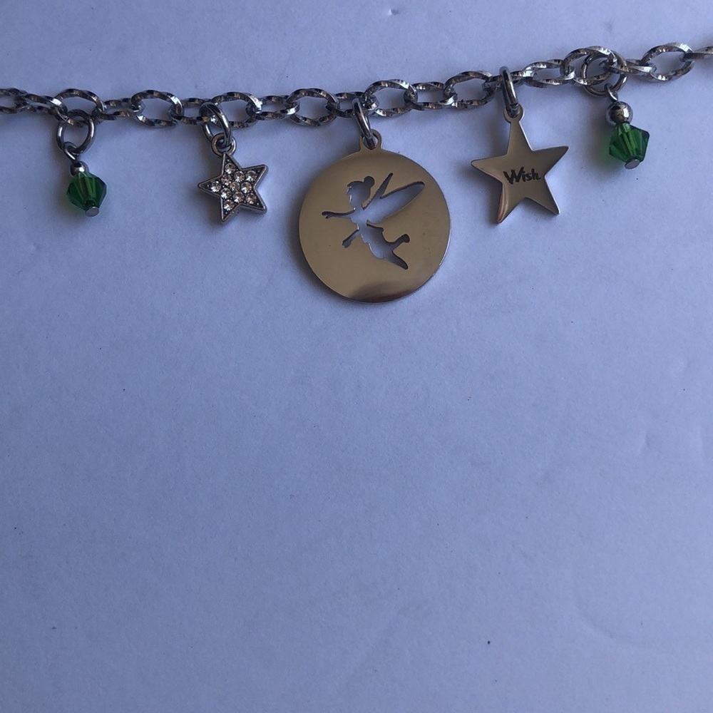 Stainless steel tinker bell bracelet